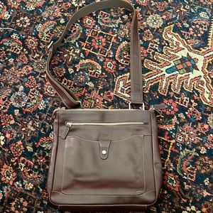 Zippo leather crossbody bag